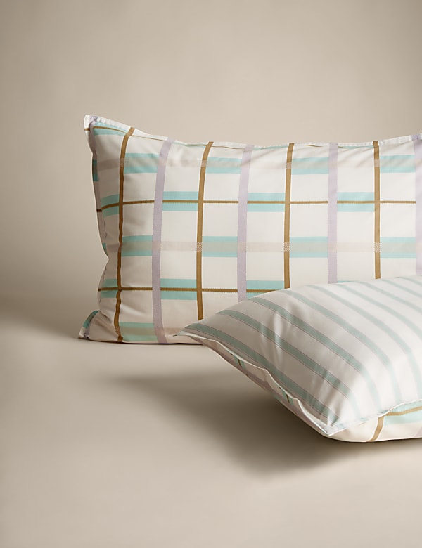 Cotton Rich Ladder Geometric Bedding Set - VN