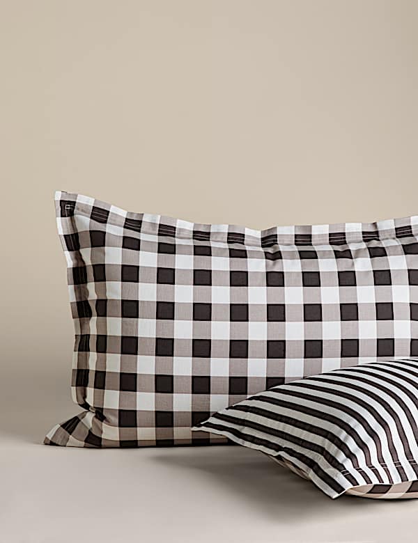 Pure Cotton Gingham Bedding Set - US