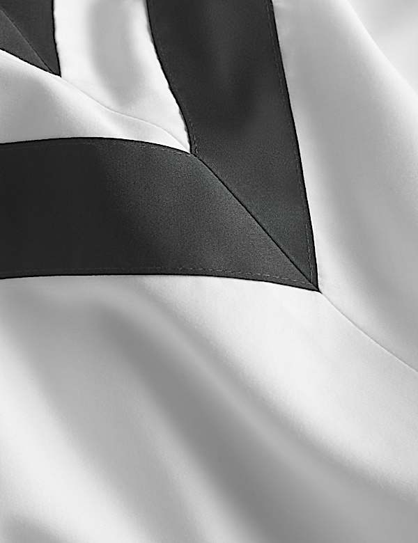 Parure de lit 100 % coton à bordure double - BE