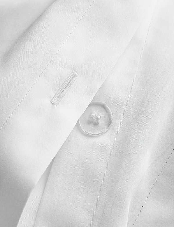 Parure de lit 100 % coton à bordure double - BE