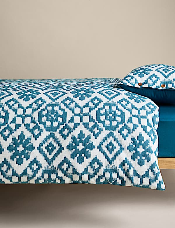 Parure de lit Kimyou 100 % coton jacquard - LU