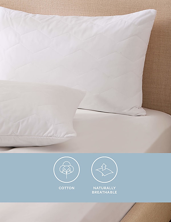 2pk Pure Cotton Pillow Protectors - HK