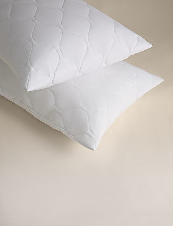 2pk Fresh & Cool Quilted Pillow Protectors - CY