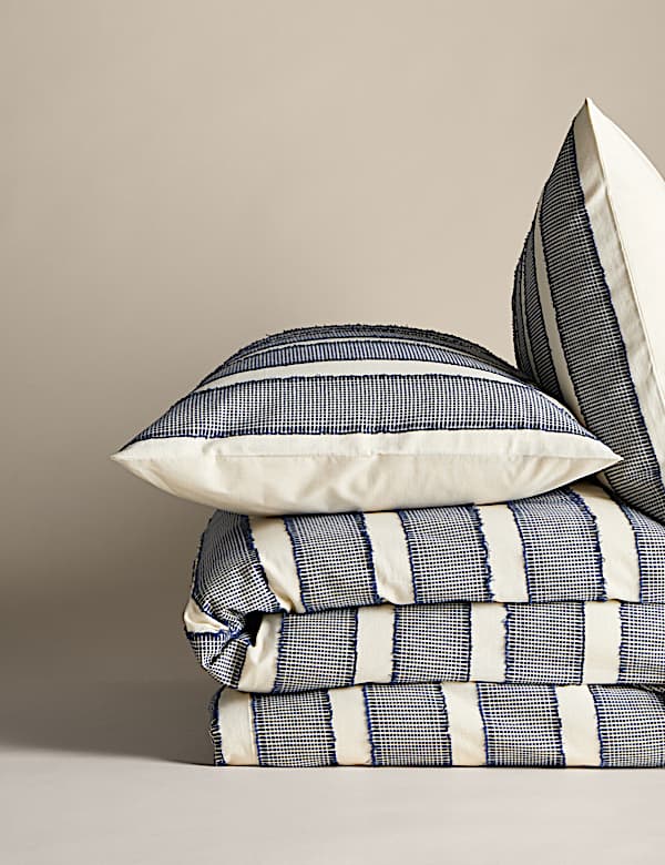 Pure Cotton Tufted Stripe Bedding Set - RO