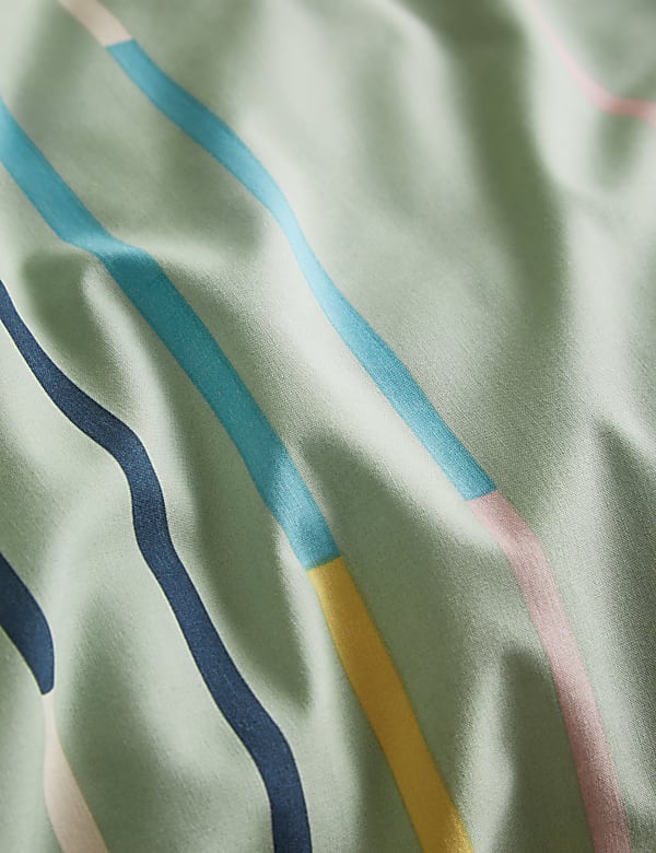 Cotton Rich Striped Bedding Set - US