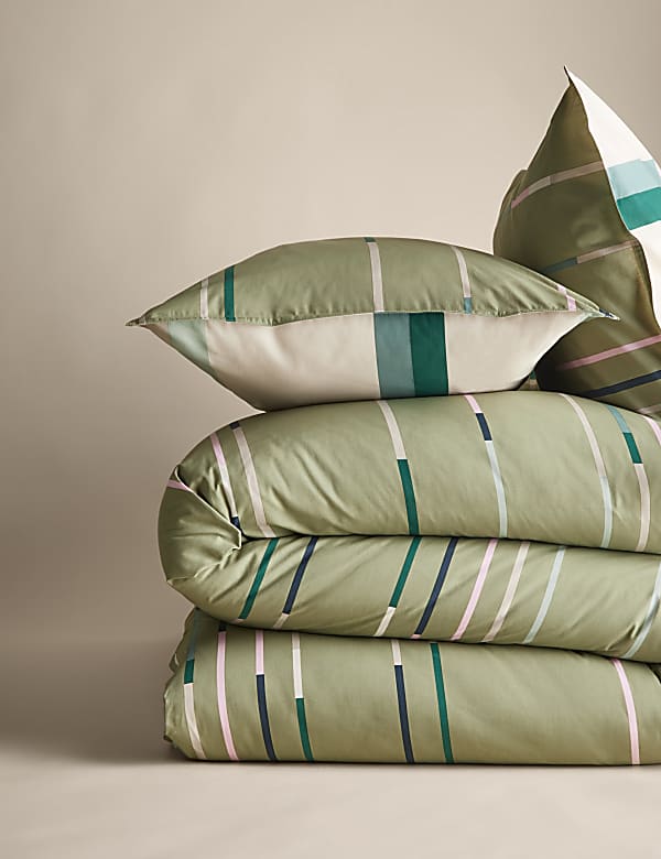 Pruhovan&eacute; povlečen&iacute; s vysok&yacute;m pod&iacute;lem bavlny - CZ