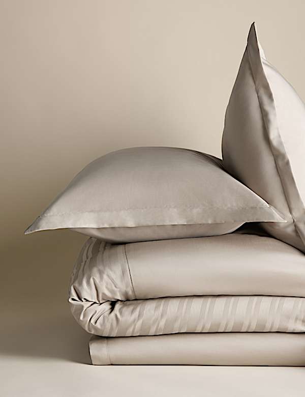 Pure Cotton Jacquard Striped Bedding Set - US