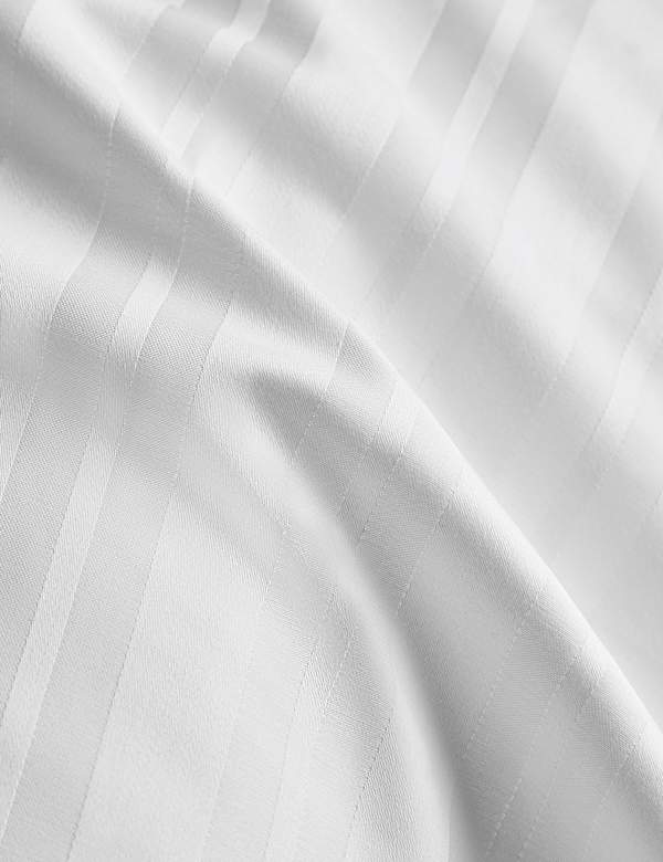 2 Pack Pure Cotton Stripe Jacquard Pillowcases - JE
