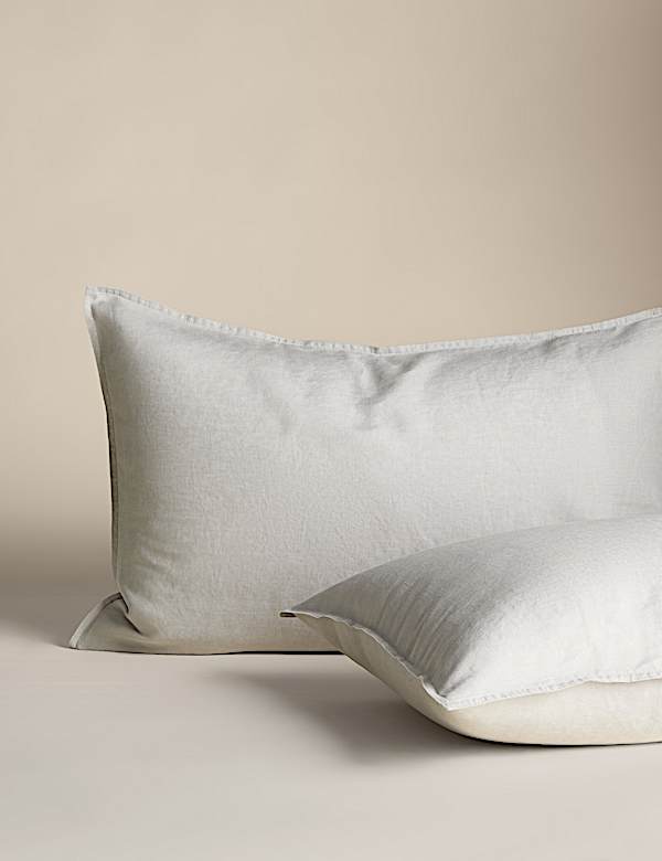 2pk Pure Linen Standard Pillowcases - SE