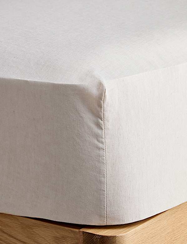 Pure Linen Extra Deep Fitted Sheet - VN