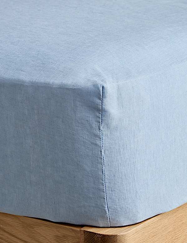 Pure Linen Deep Fitted Sheet - JP