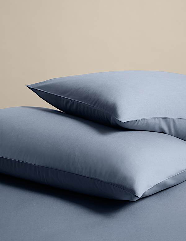 2 Pack Cotton Rich Pillowcases - GR