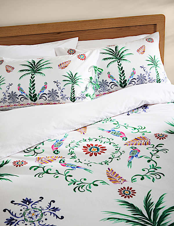 Pure Cotton Boho Paradise Tropical Bedding Set - HU