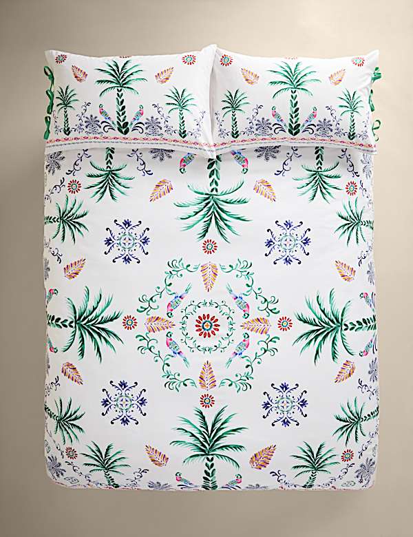 Pure Cotton Boho Paradise Tropical Bedding Set - HU