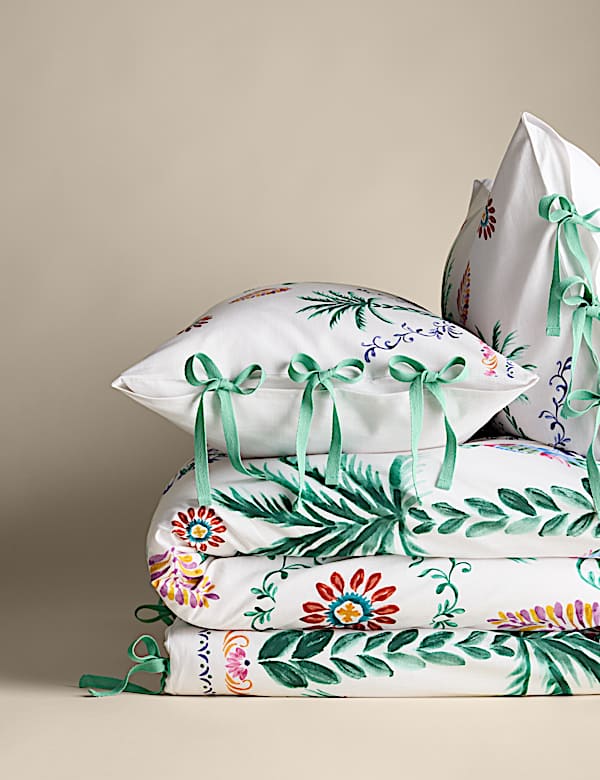Pure Cotton Boho Paradise Tropical Bedding Set - HU