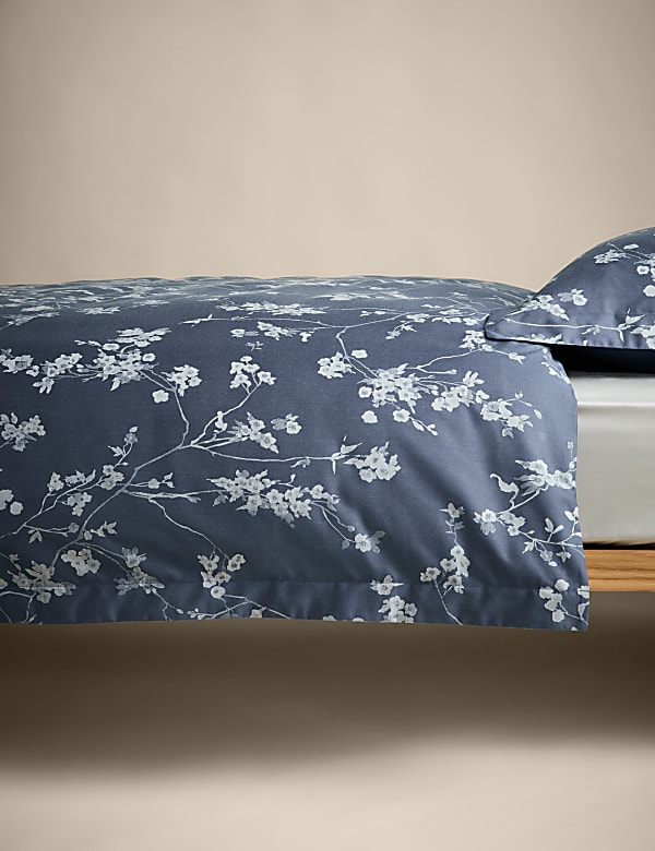 Parure de lit 100 % coton à motif fleur de cerisier - CA