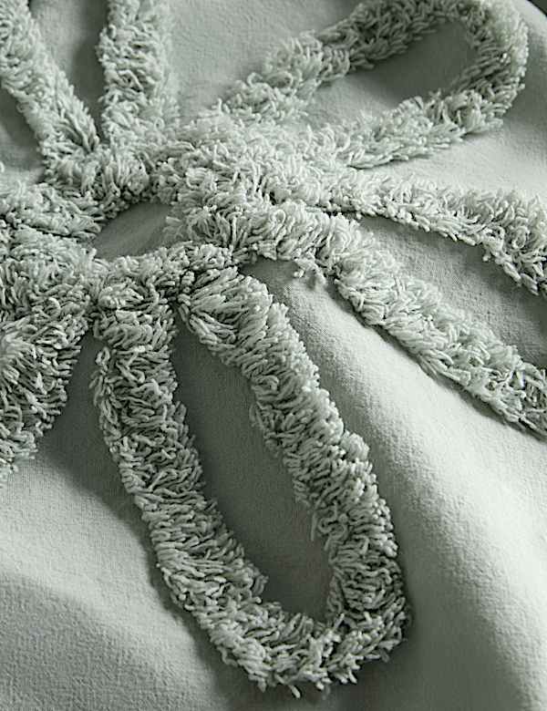 Σετ κλινοσκεπάσματα με ανάγλυφο φλοράλ σχέδιο από 100% βαμβάκι - GR