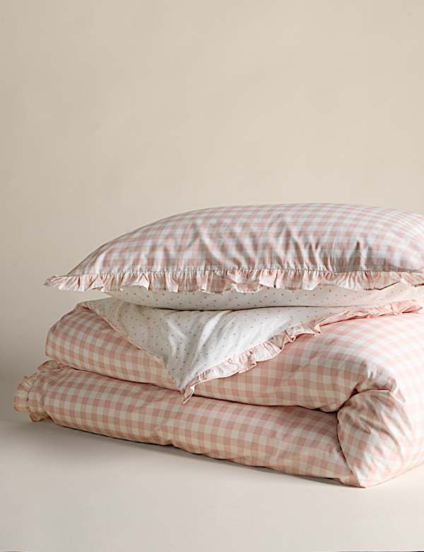 Pure Cotton Gingham Bedding Set - TW