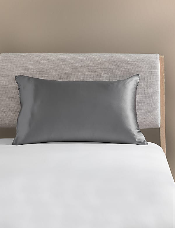 Pure Silk Pillowcase CHARCOAL Pillow Cases M S JP