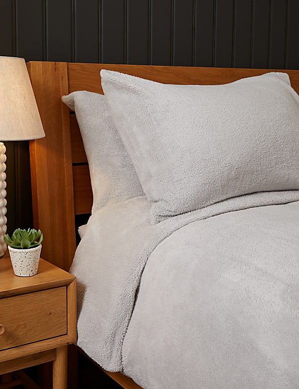 Teddy Fleece Deep Fitted Sheet - GR