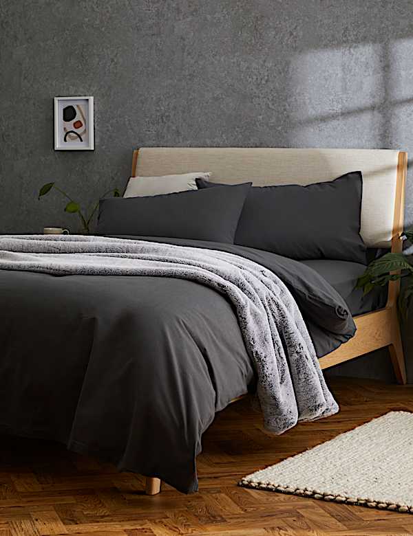 2pk Brushed Cotton Pillowcases