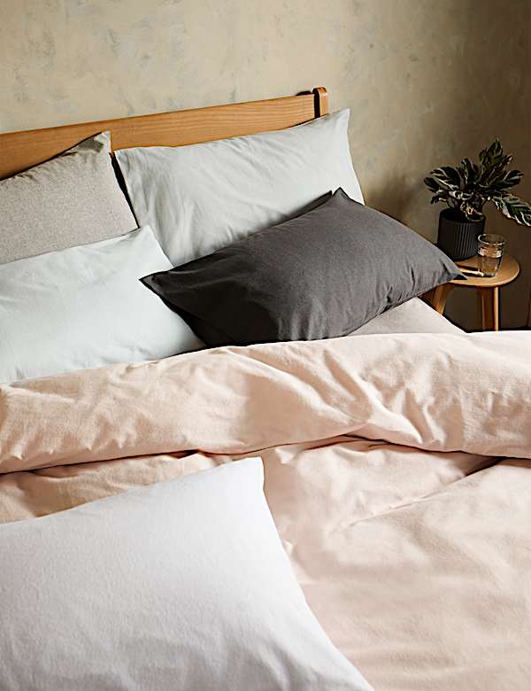 2pk Brushed Cotton Pillowcases