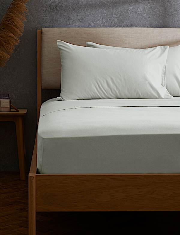 Pure Brushed Cotton Flat Sheet