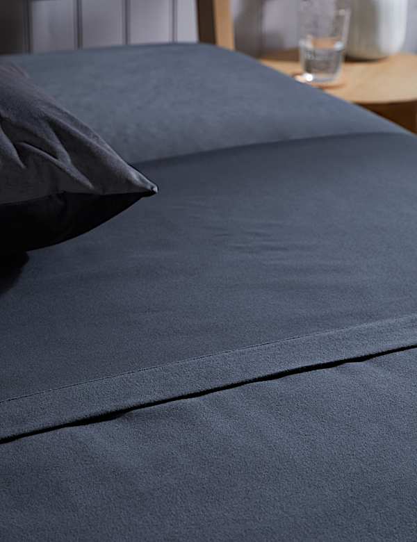Pure Brushed Cotton Flat Sheet