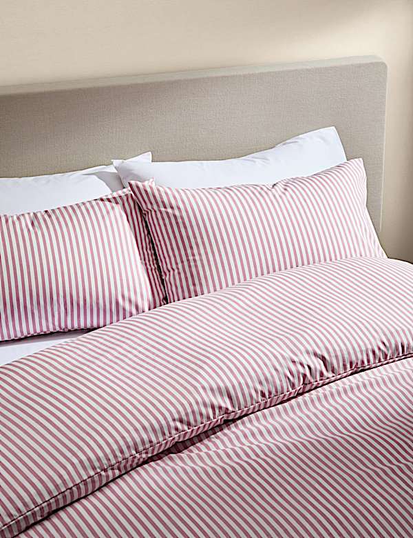 Cotton Blend Striped Bedding Set - JP