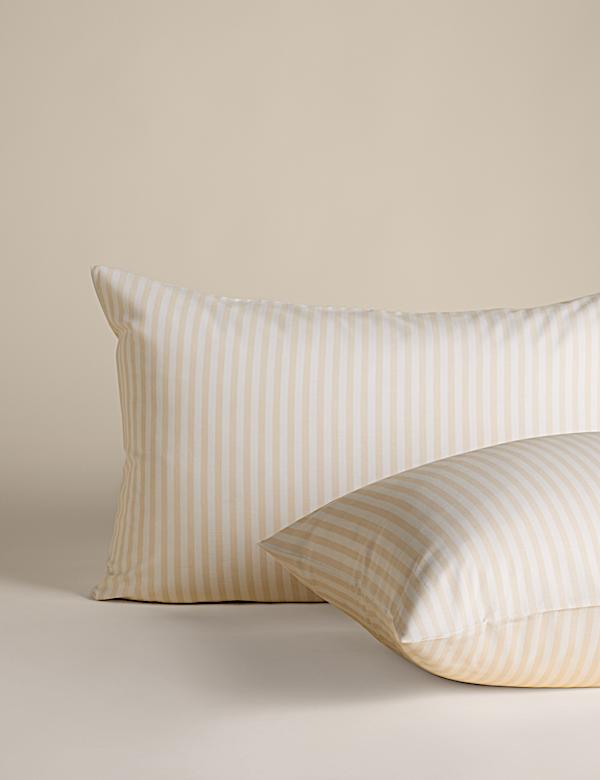 Cotton Blend Striped Bedding Set - FI