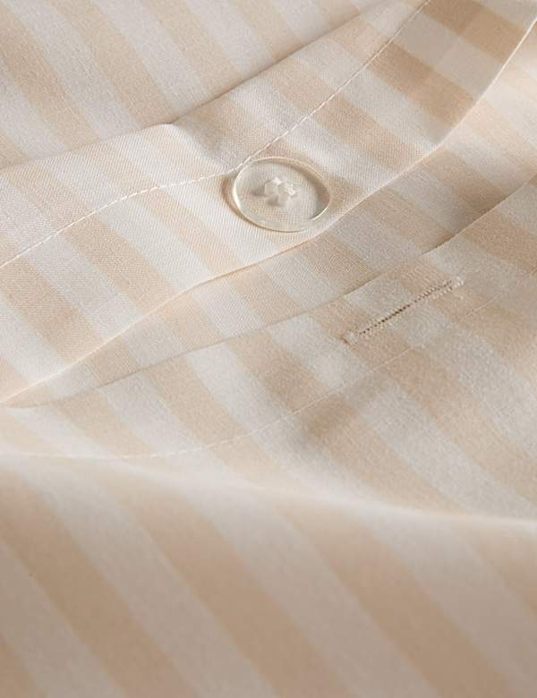 Cotton Blend Striped Bedding Set - FI
