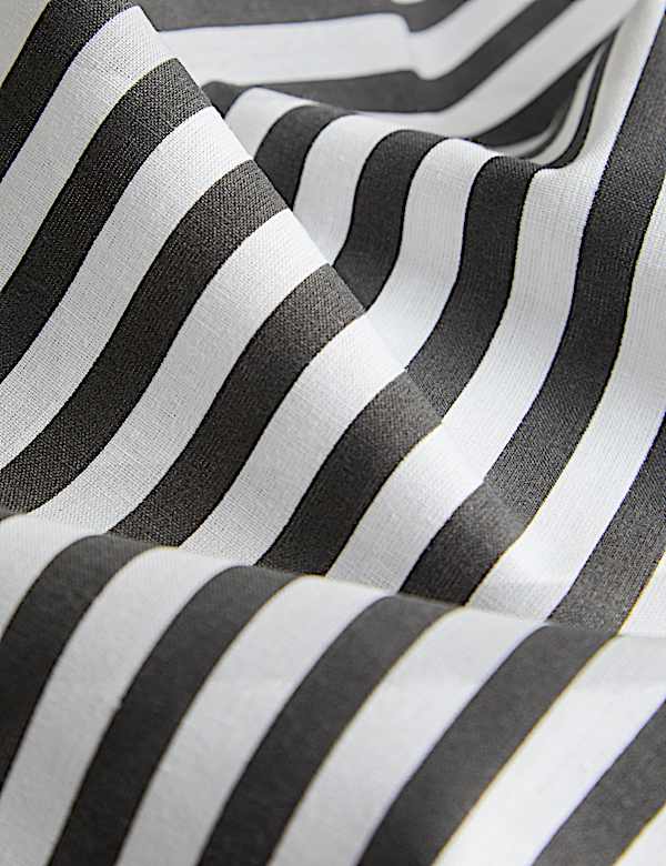 Ropa de cama de rayas con algod&oacute;n - US