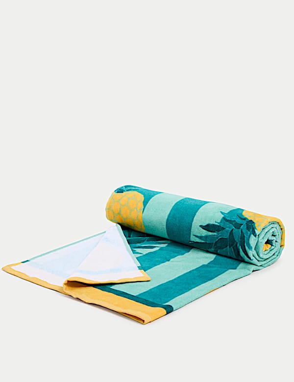 Pure Cotton Pineapple Beach Towel - GR