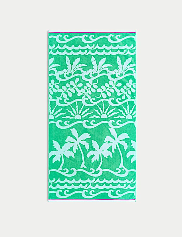 Pure Cotton Palm Beach Towel - NO