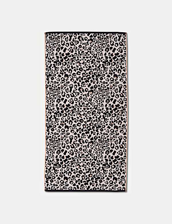 Pure Cotton Leopard Print Beach Towel - CZ