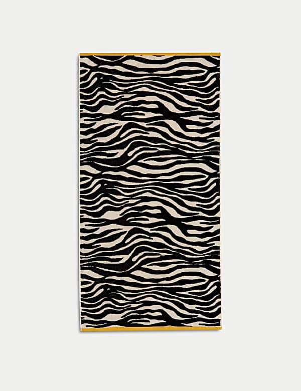 Pure Cotton Zebra Print Beach Towel - JO
