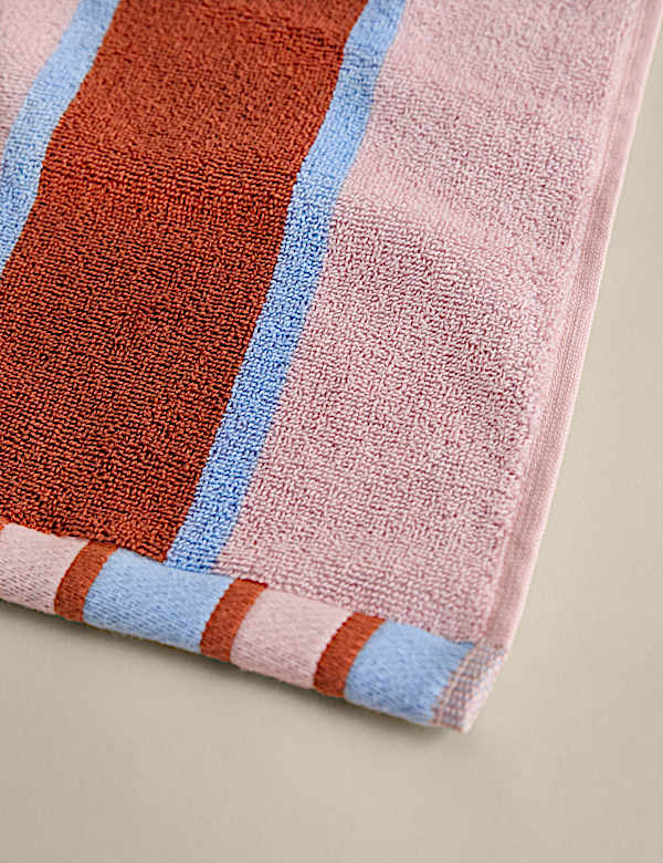 Pure Cotton Reversible Striped Towel - AT