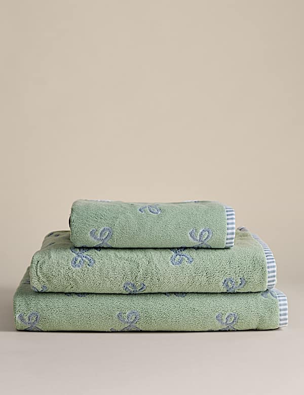 Pure Cotton Bow Towel - AU