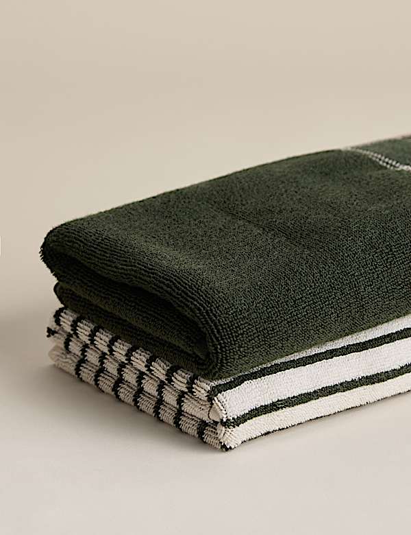 2pk Pure Cotton Merry Christmas Tartan Hand Towels - SK