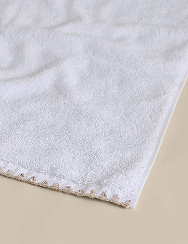 Egyptian Cotton Blanket Stitch Towel - MV