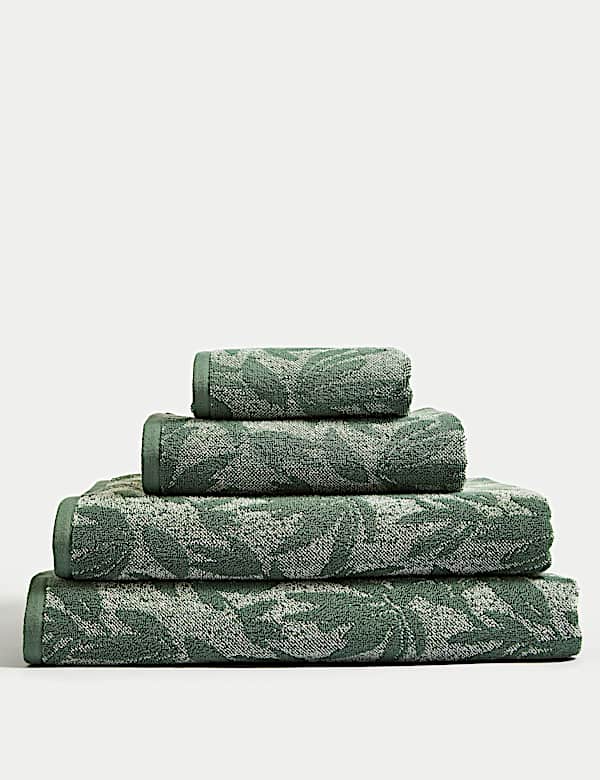 Ręcznik w liście 100% bawełny - PL