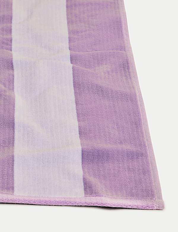 Pure Cotton Striped Sand Resistant Beach Towel - NZ