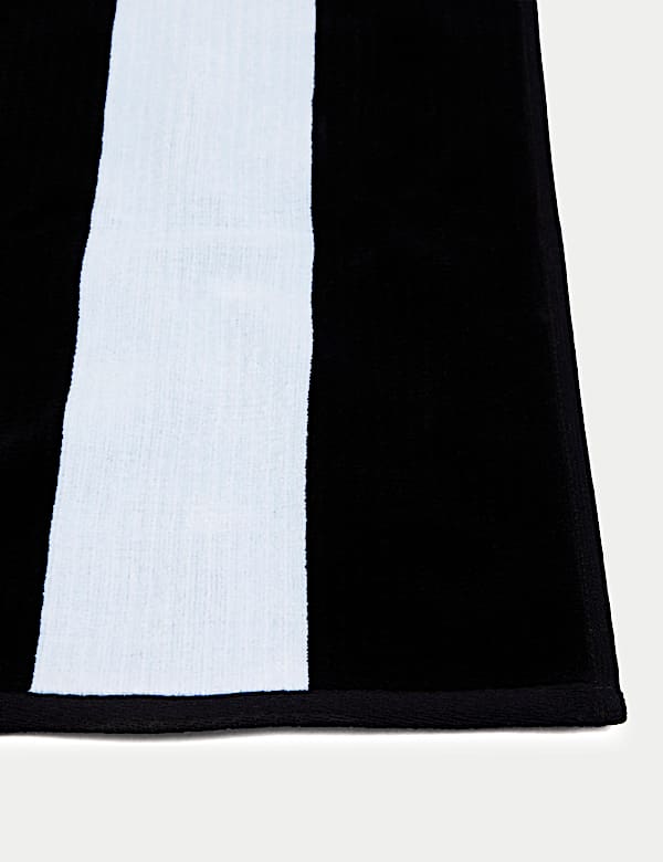 Pure Cotton Striped Sand Resistant Beach Towel - NL