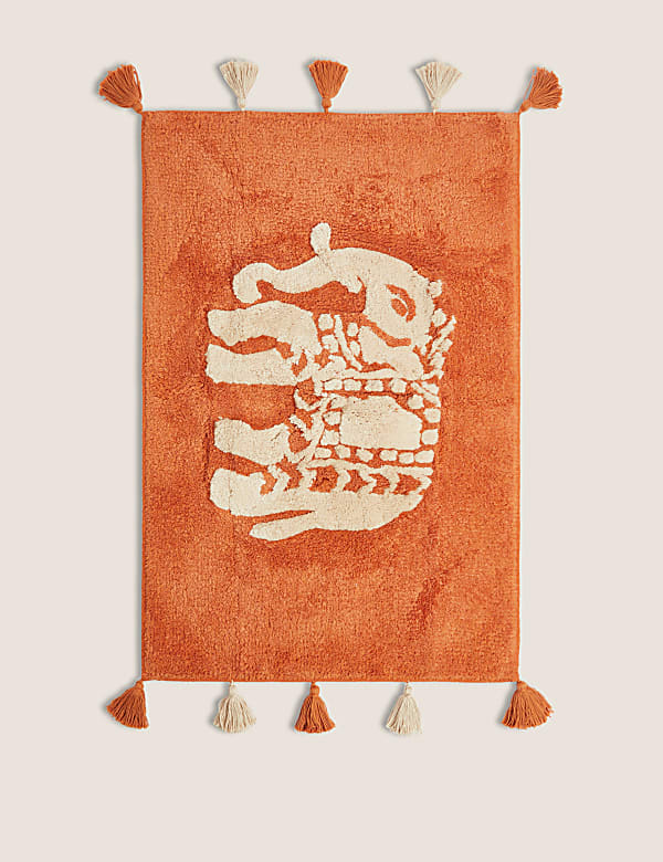 Priya Pure Cotton Elephant Bath Mat