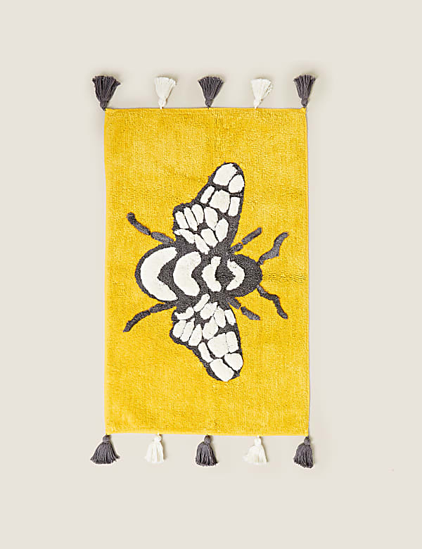 Pure Cotton Bee Bath Mat