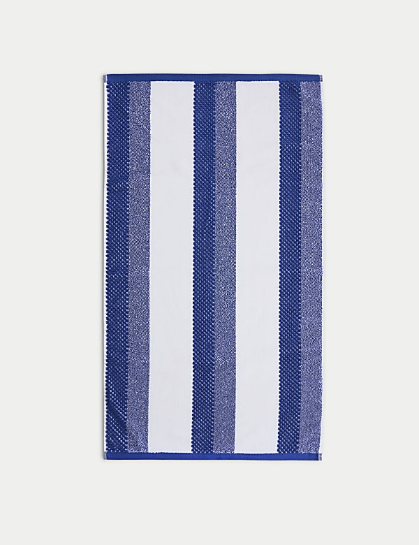 Pure Cotton Striped Textured Towel - DE