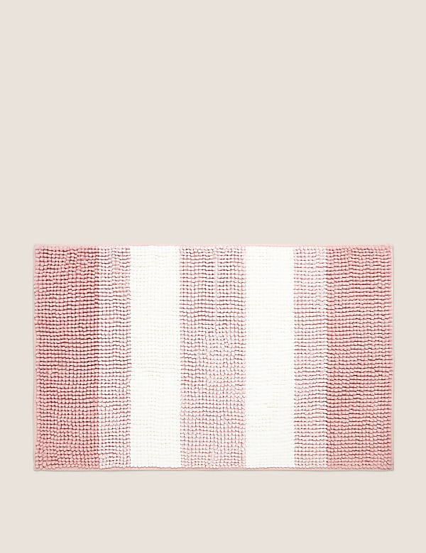 Bobble Striped Quick Dry Bath Mat