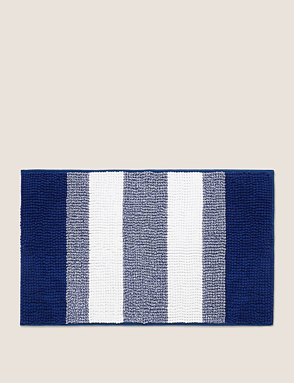 Bobble Striped Quick Dry Bath Mat
