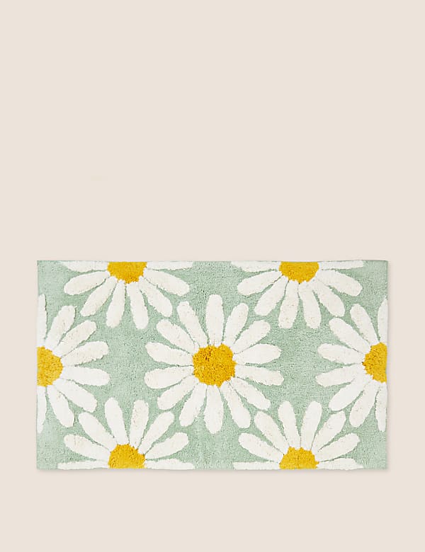 Pure Cotton Daisy Bath Mat