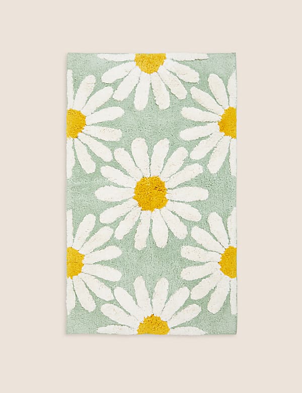 Pure Cotton Daisy Bath Mat